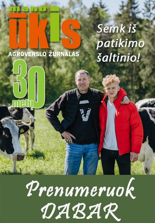 Agroverslo žurnalas MANO ŪKIS prenumerata 2025 metams